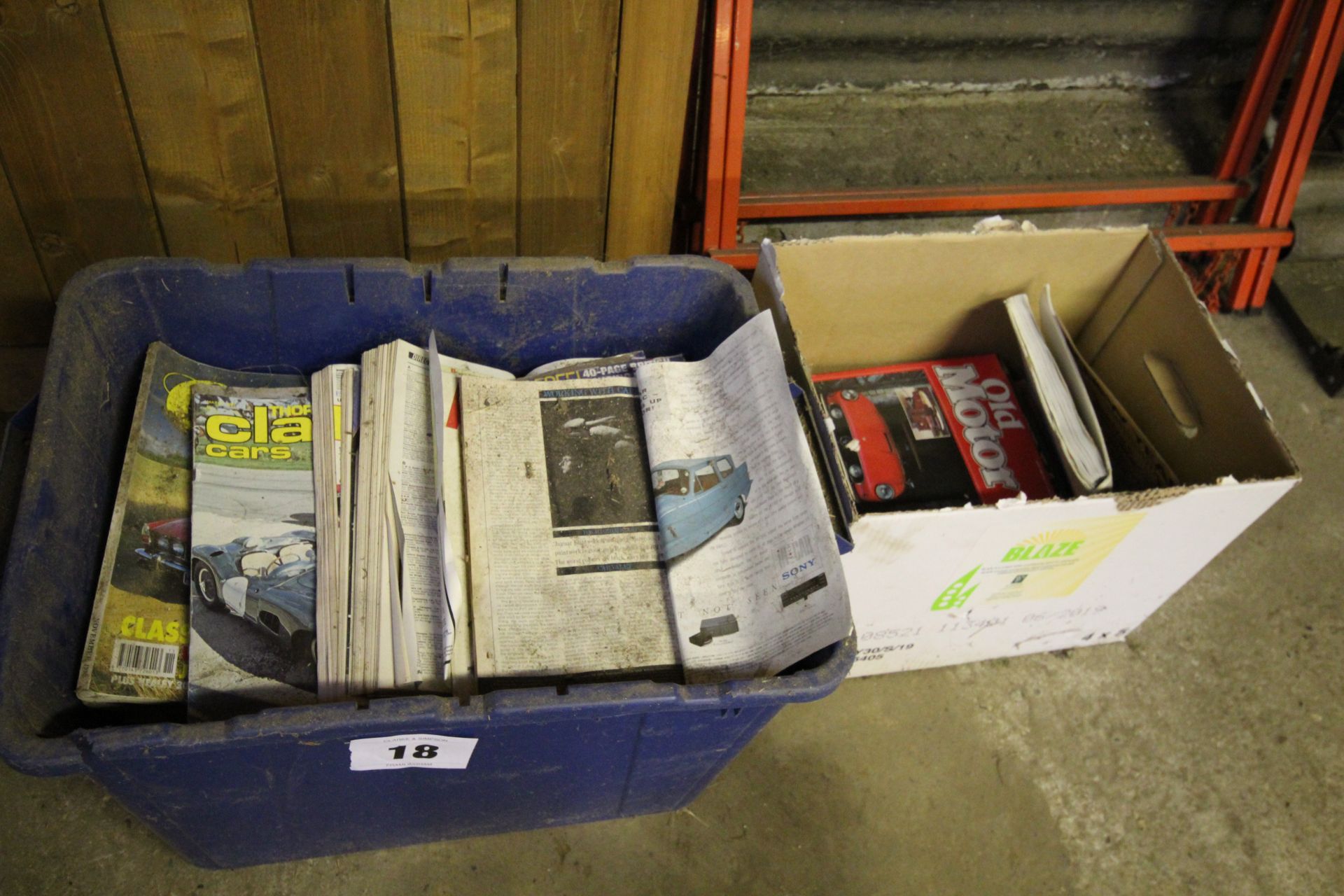 2x boxes of various car magazines etc. V