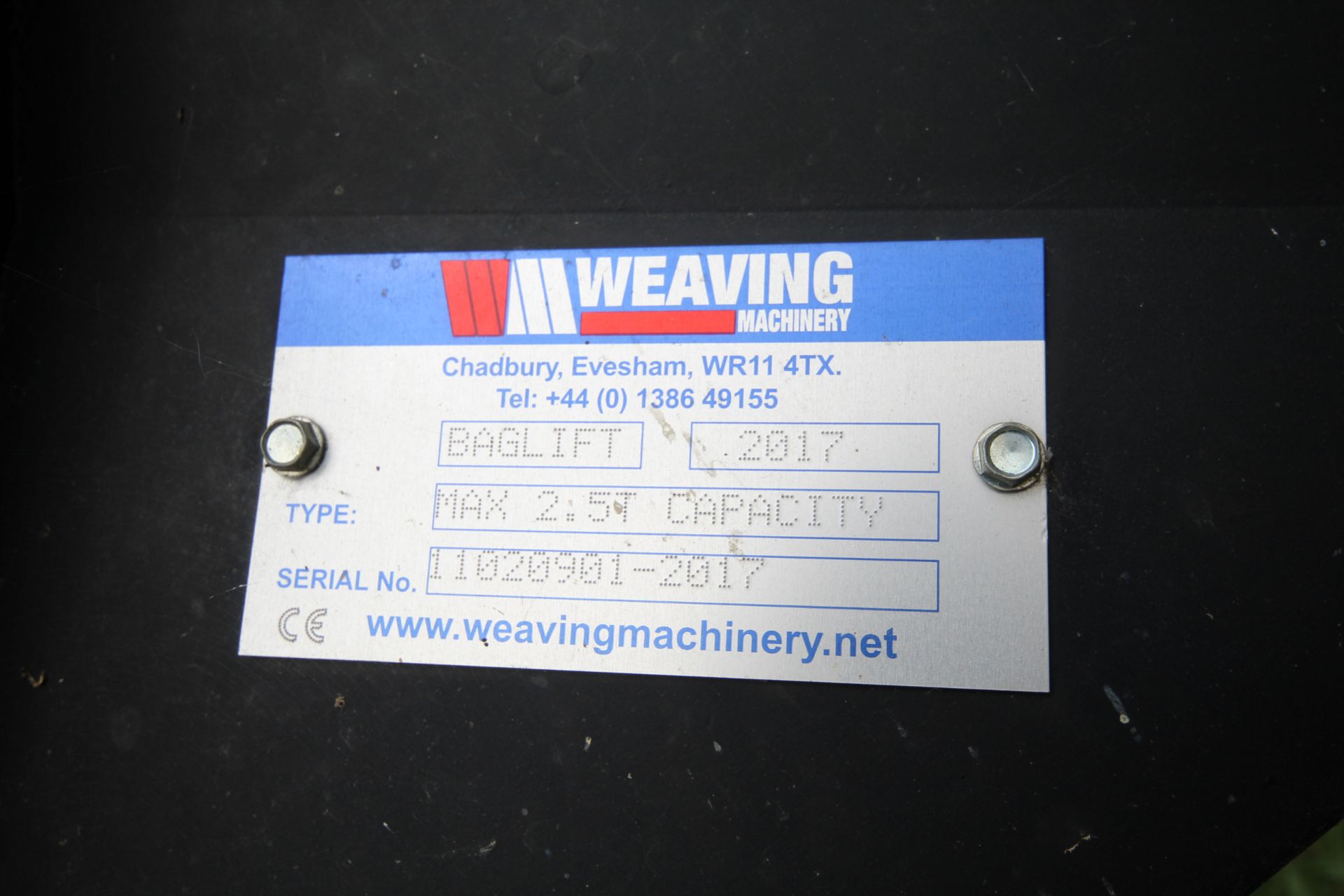 Weaving big bag lifter. Sanderson brackets. Owned from new. V - Image 11 of 11