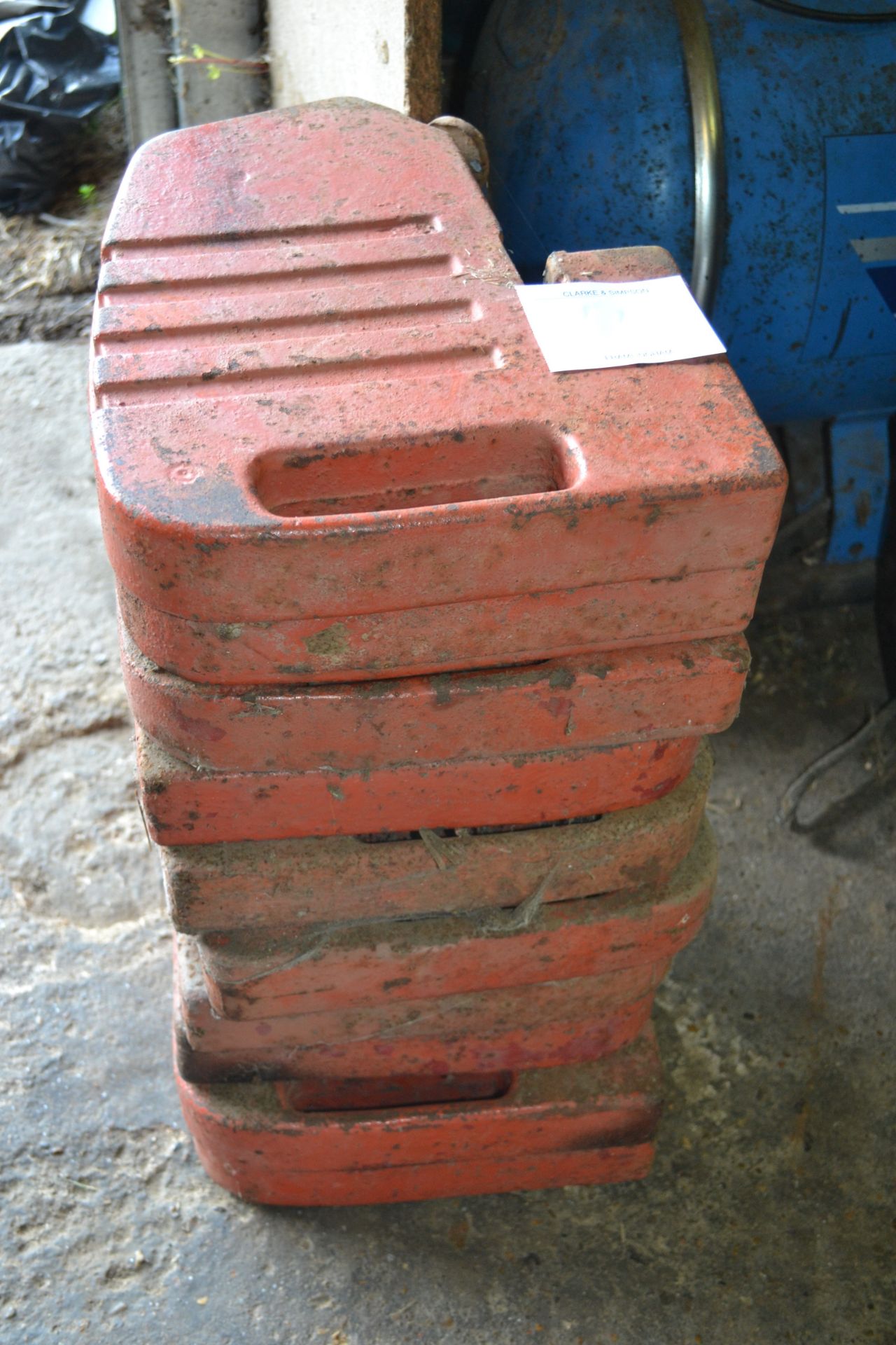 10x Massey Ferguson Jerry Can style weights. V