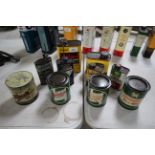 A collection of various Castrol, Lockhead and othe