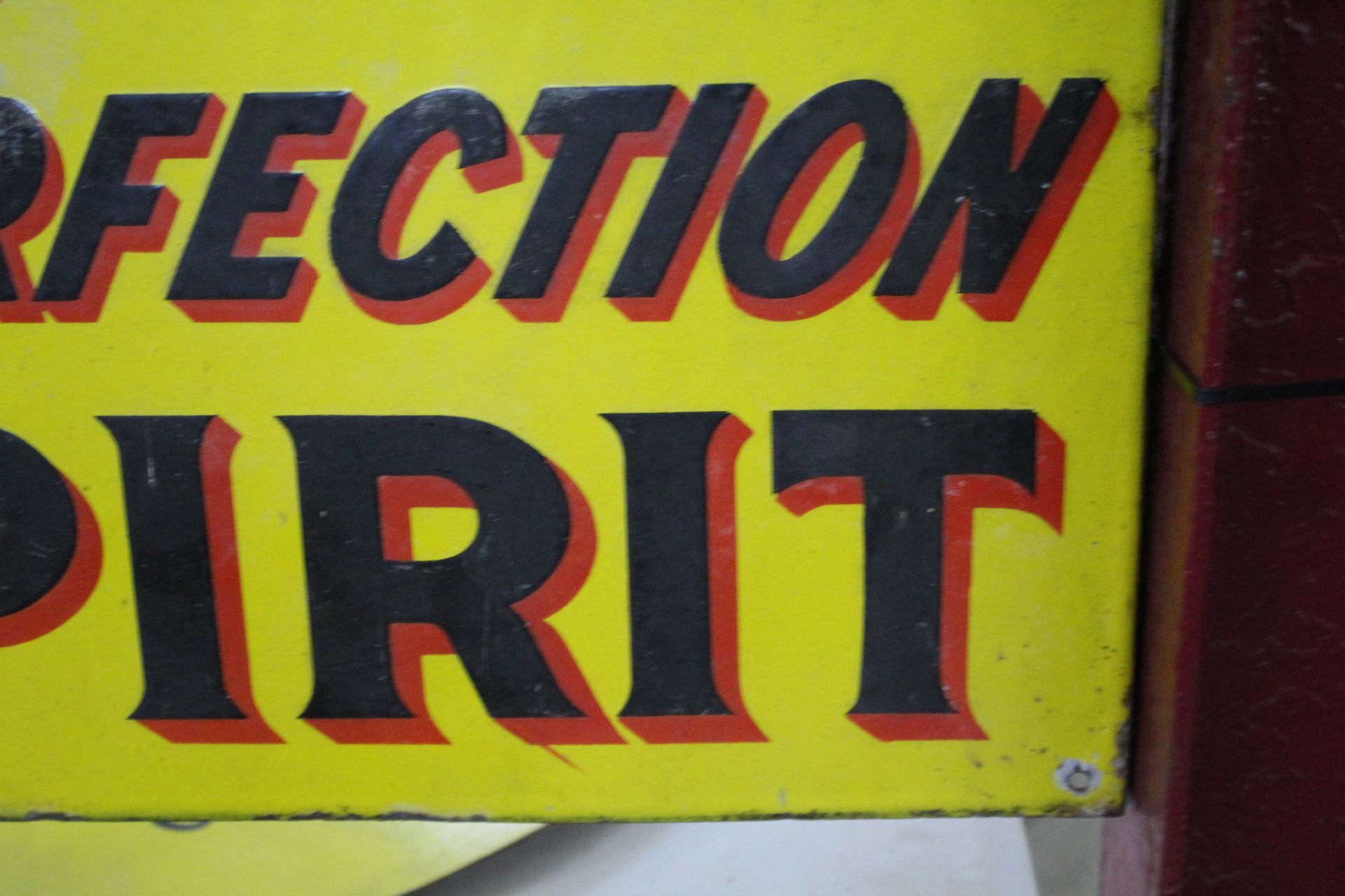 A vintage enamel double sided advertising sign for - Image 9 of 10