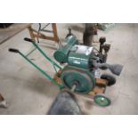 A Petter A 1.5HP stationary engine on trolley base