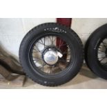 A Ford Y Type circa 1932/1937 wheel and Goodyear t