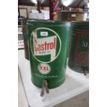 A Castrol Motor Oil XXL 5gallon drum with integral
