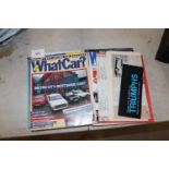 A collection of miscellaneous car magazines circa