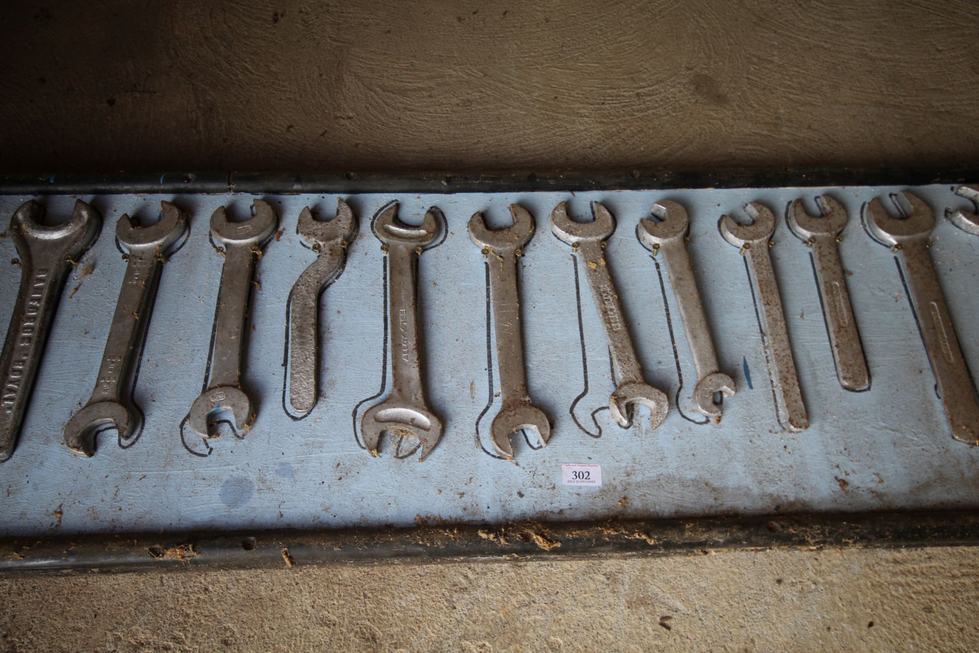 Twenty one spanners mounted on a board - Image 3 of 4