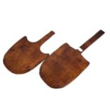 Two 19th Century wooden Pie Peels