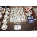 A large quantity of miscellaneous crested china so