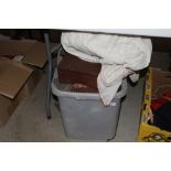 A large box of miscellaneous military equipment