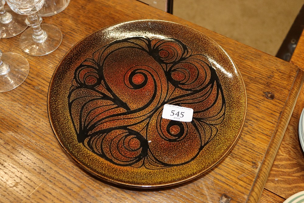 A Poole pottery "Aegean" plate