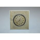 A shagreen type covered eight day clock