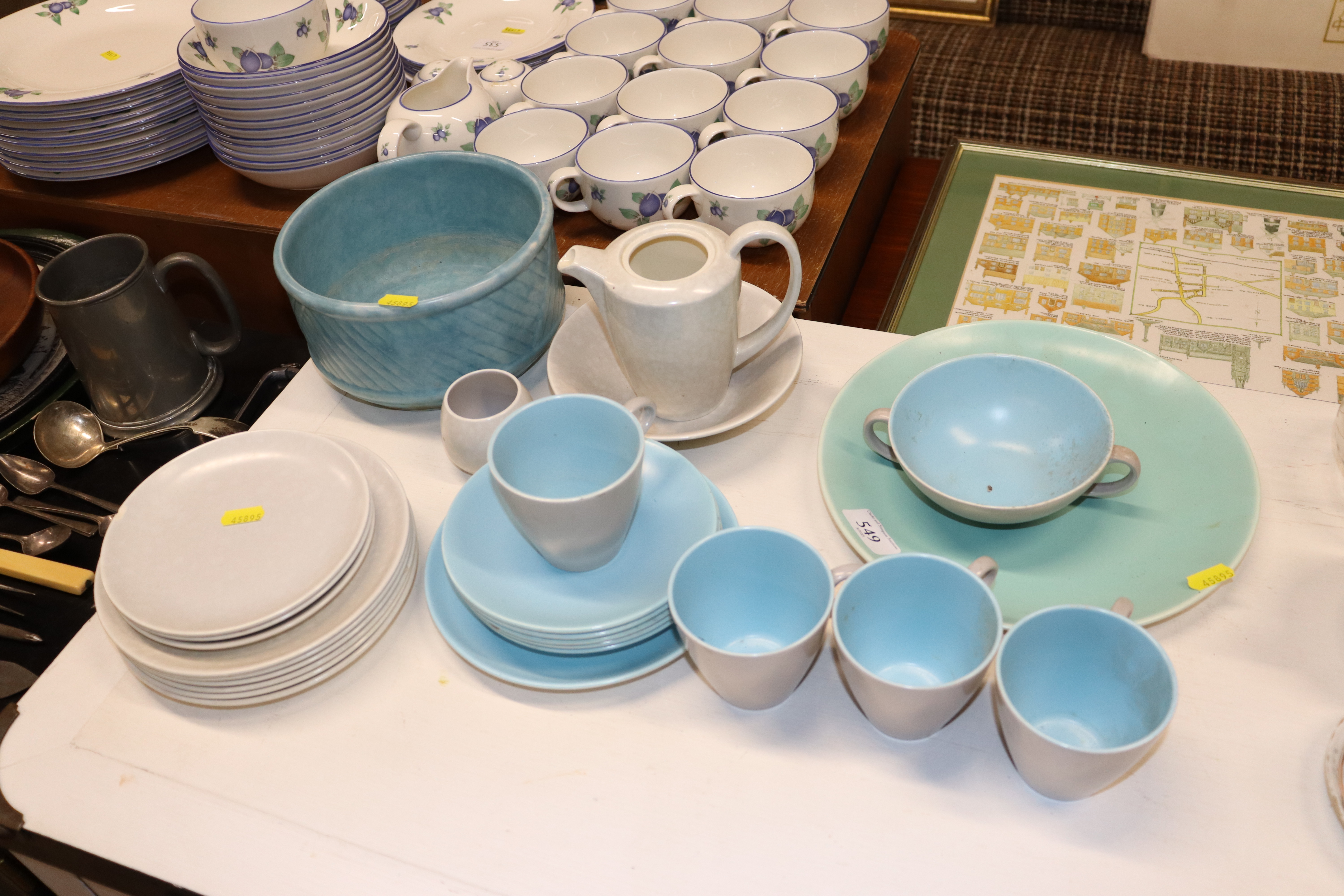 A quantity of Poole pottery teaware etc.