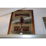 A Beefeater Dry Gin advertising mirror