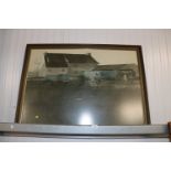 After Andrew Wyeth, framed and glazed print