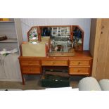 A G-plan design dressing table fitted five drawers