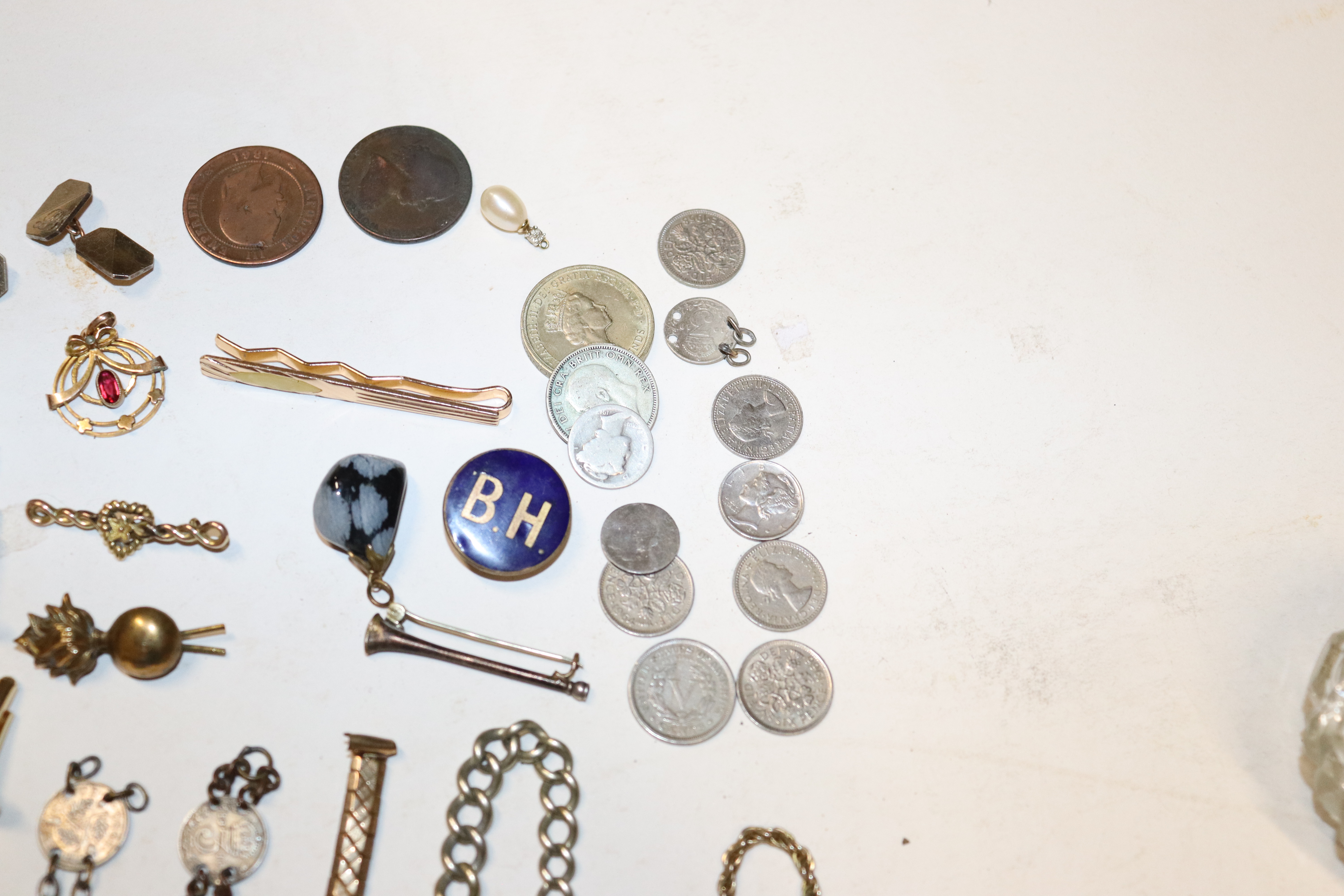 A box containing various silver plated items to in - Bild 8 aus 9