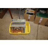 A box of miscellaneous LP records