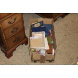 A box of miscellaneous poetry books