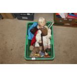 A box of miscellaneous dolls etc