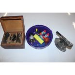 A quantity of watch makers tools, including stakin