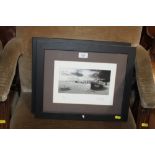 Two pencil signed limited edition photographic prints depicting the beach at Aldeburgh and the