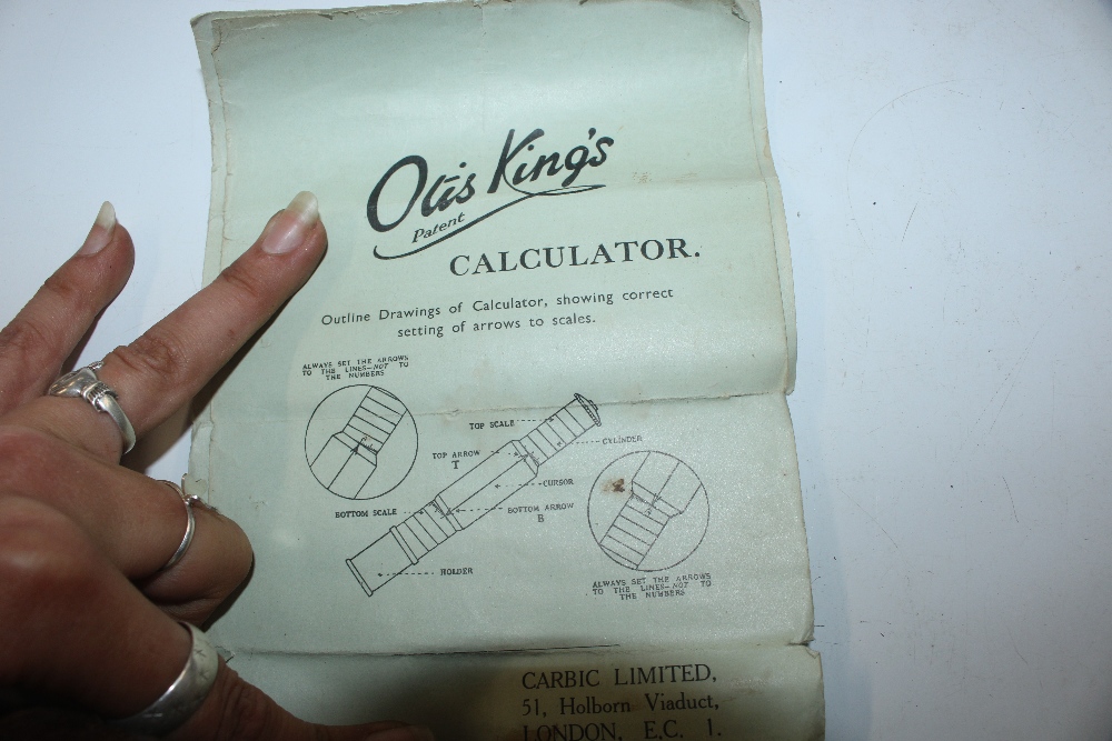An Otis King cylindrical pocket calculator - Image 14 of 14