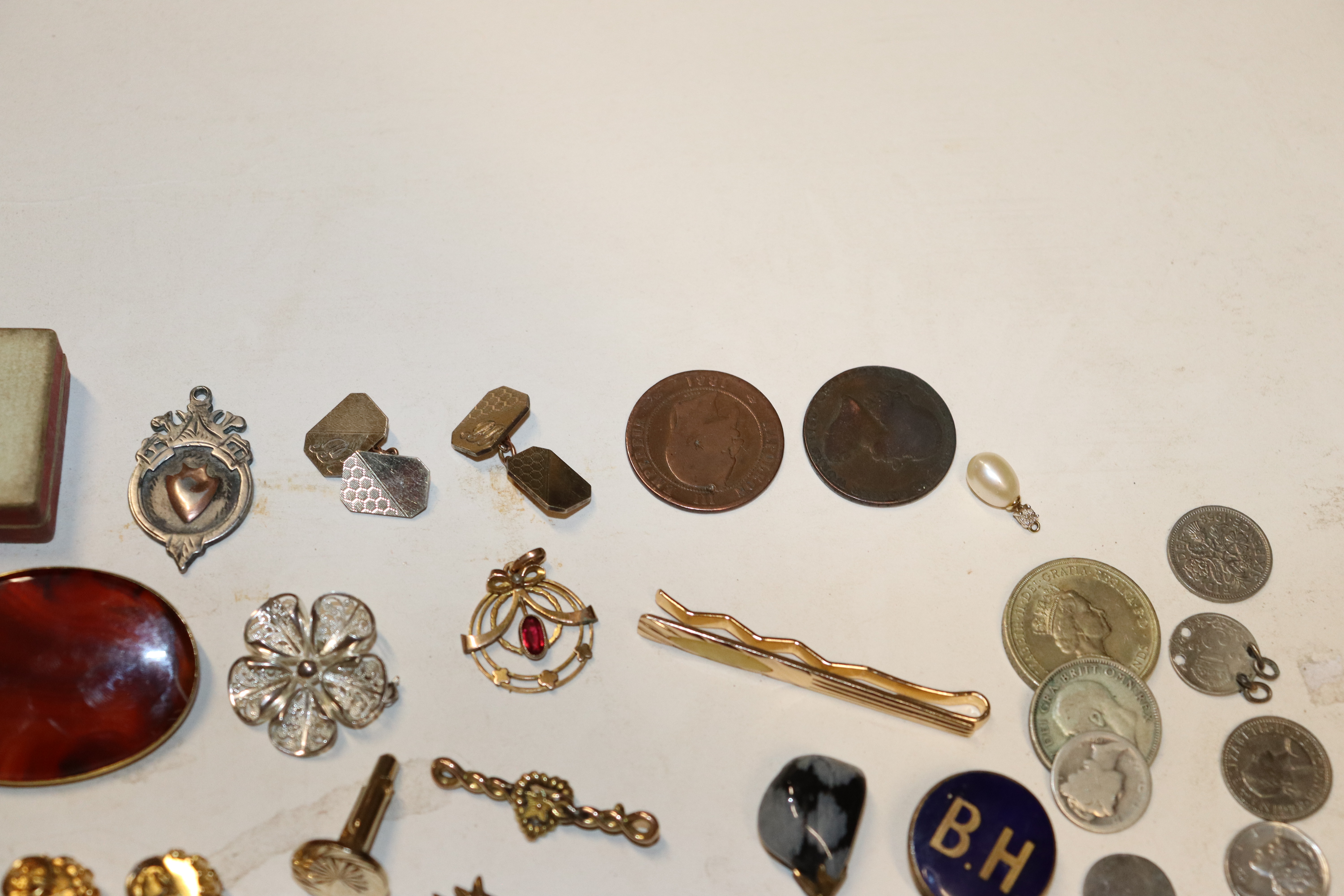 A box containing various silver plated items to in - Bild 7 aus 9