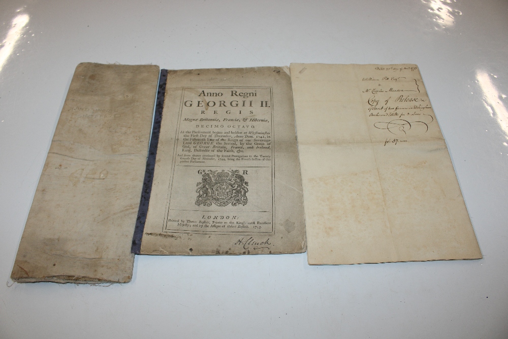 A selection of documents dating back to the early