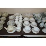 A quantity of bone china "Gainsborough" pattern an