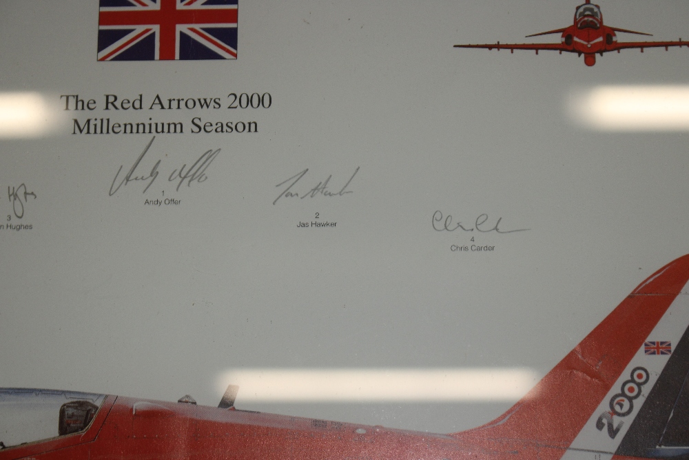 A Red Arrows Millennium 2000 Season print, signed by pilots - Bild 5 aus 6