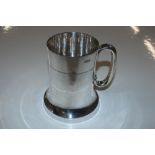 A Victorian Elkington plate Illusion tankard, stam