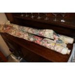 Two rolls of printed chintz material "Anleigh" by