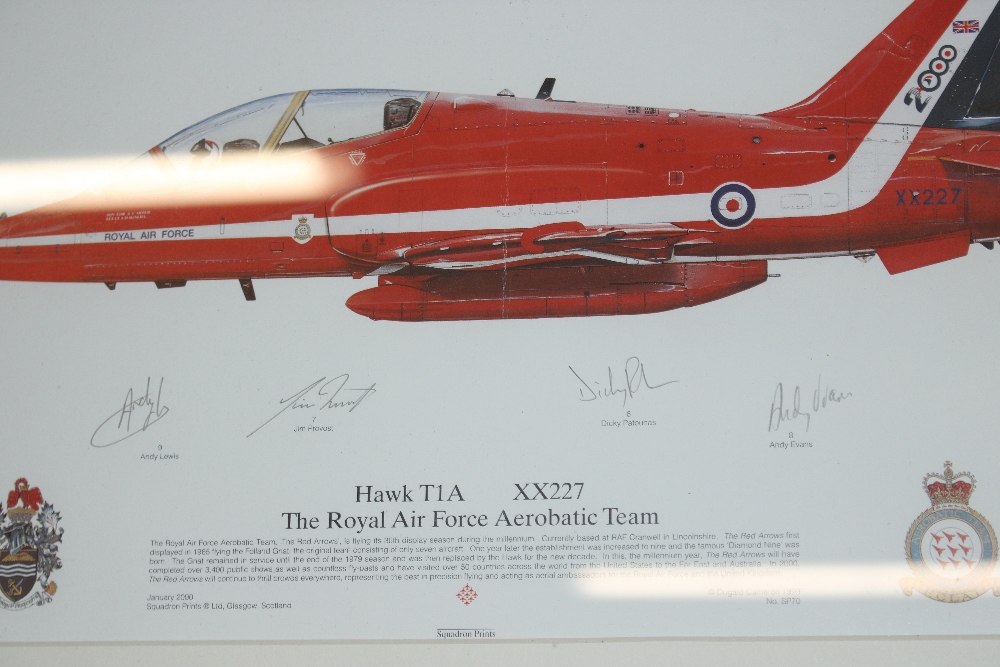 A Red Arrows Millennium 2000 Season print, signed by pilots - Bild 3 aus 6