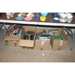 Four boxes of miscellaneous books