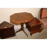 A 19th Century mahogany tripod table with octagona