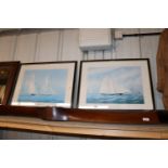 After Tim Thompson, a pair of America's Cup prints