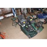 A Hayter Harrier 48 190cc self propelled rotary garden lawnmower with briggs and Stratton engine,