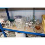 A quantity of various table glassware to include a