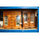 Two jewellery cabinets