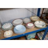 A quantity of various dinnerware