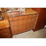 A teak four drawer chest by Avalon Yaton circa 196