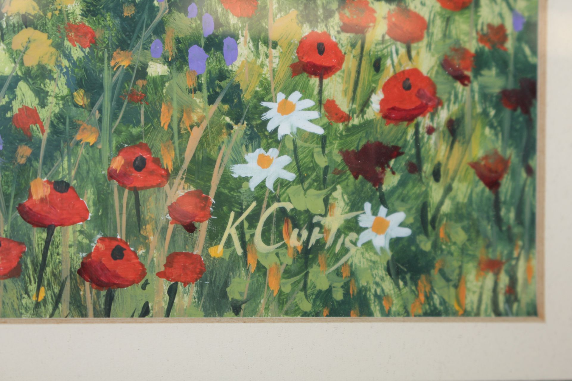 Ken Curtis, pair of watercolour studies of poppy f - Image 4 of 5