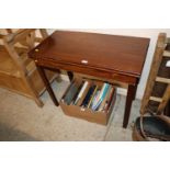 A 19th Century mahogany fold over tea table