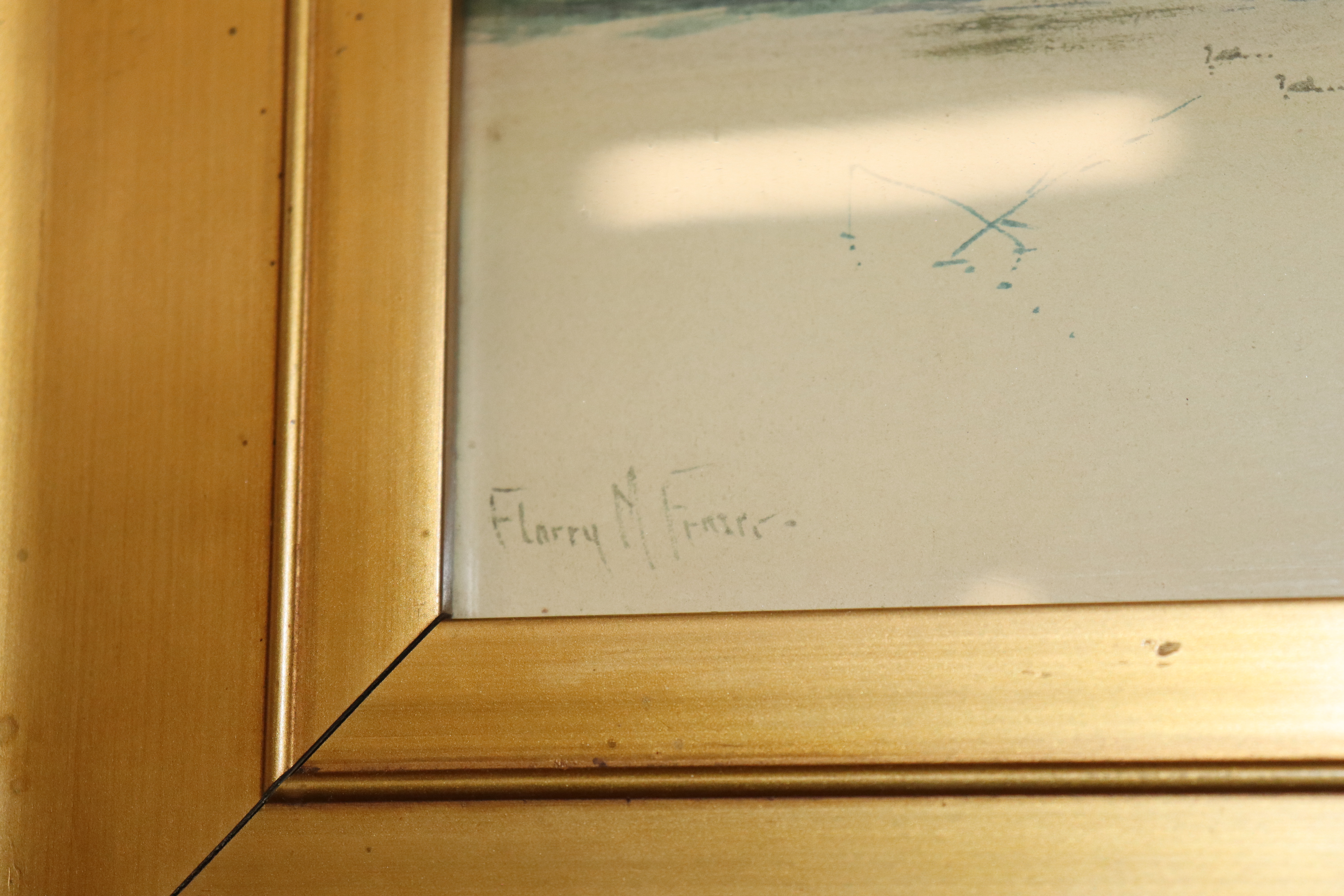 Florry M. Fraser, pair of gilt framed watercolours - Bild 5 aus 5