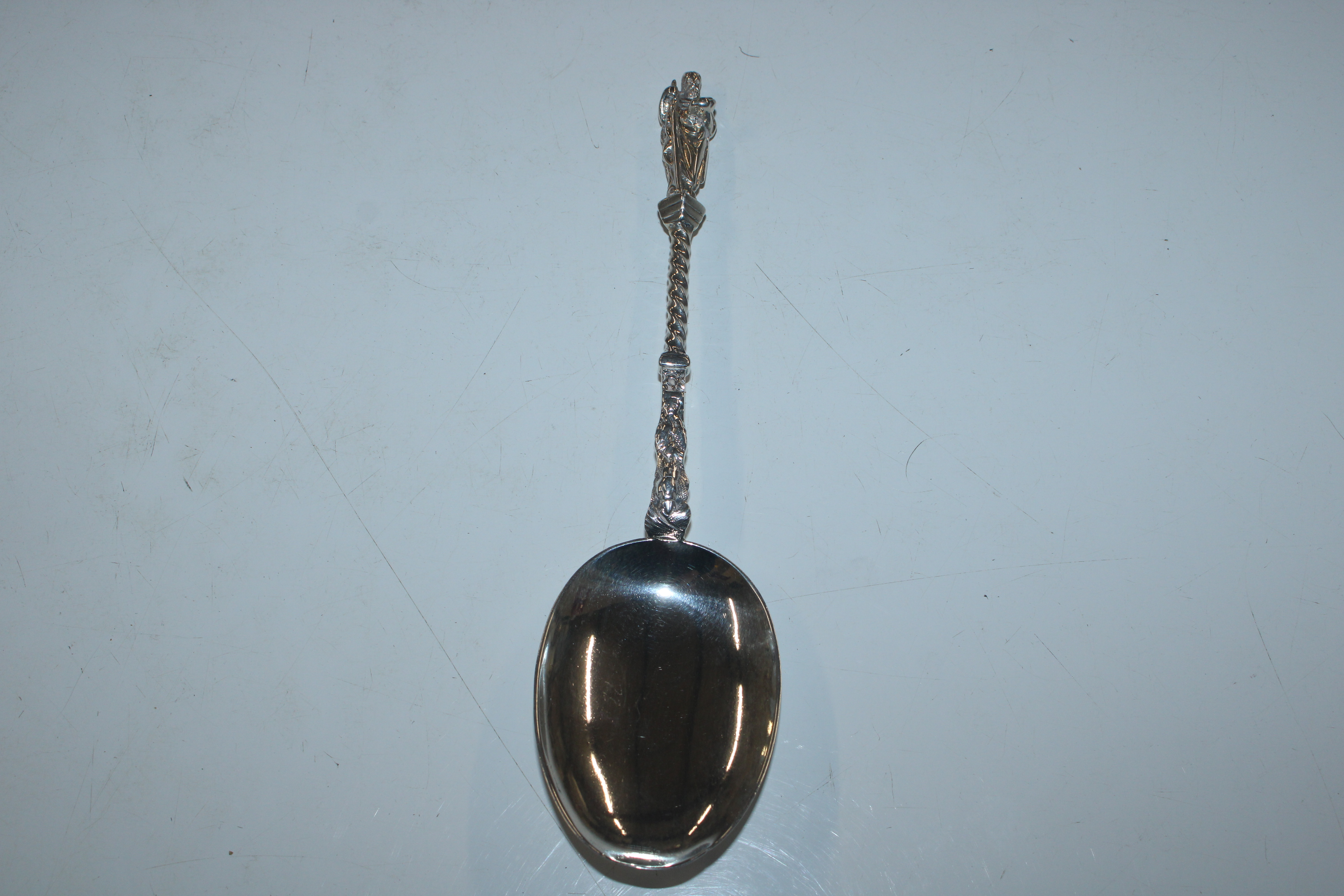 A large Victorian Apostle spoon by Martin Hall She