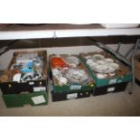 Six boxes of miscellaneous porcelain and ornaments