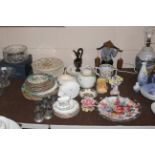 A large collection of various ceramics to include