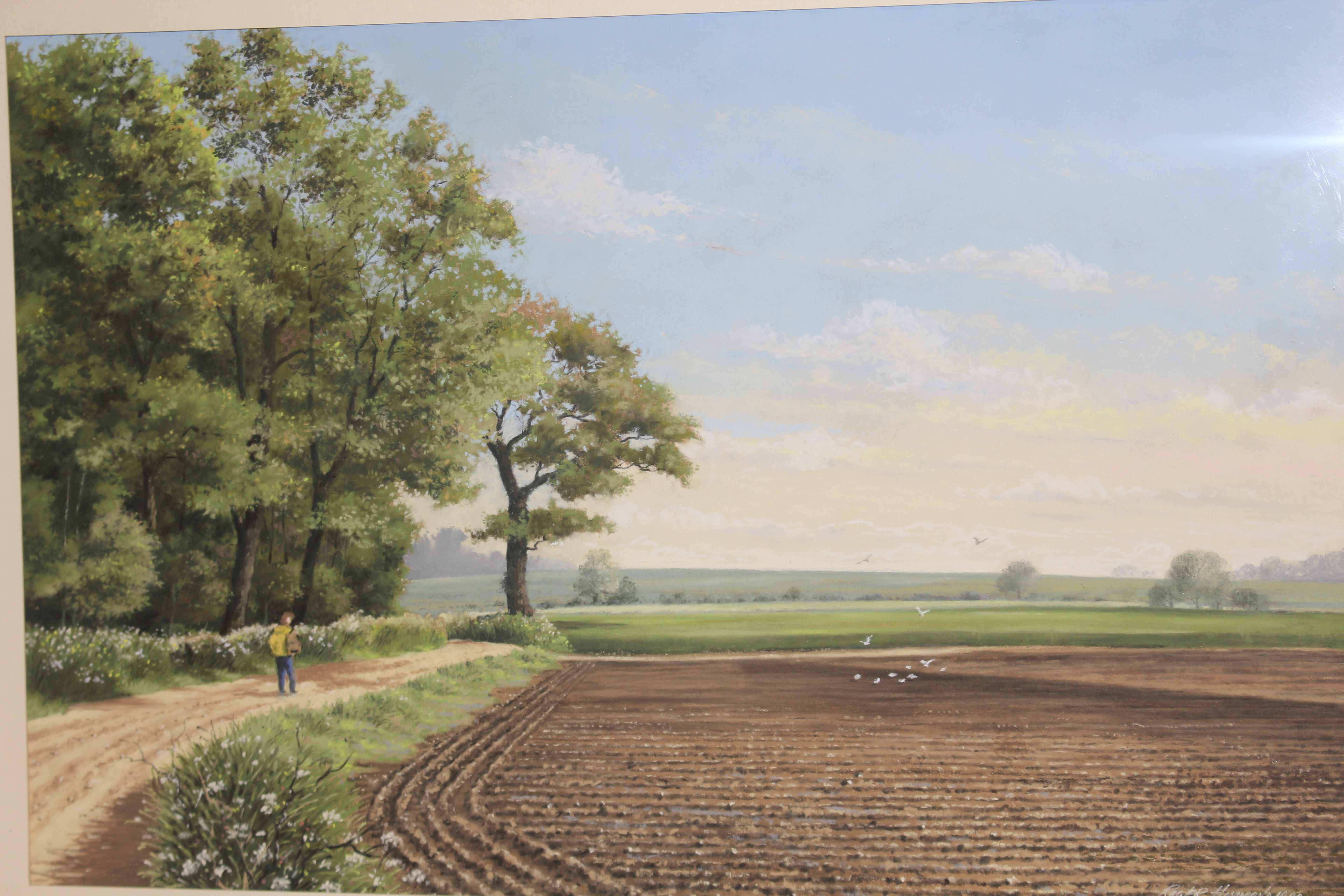 Roger Hammond 1990, watercolour study rural scene - Bild 2 aus 3