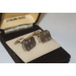 A 1984 ARI D Norman Sterling silver cuff-links, ap