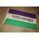 A Votes For Women's Suffragettes type flag